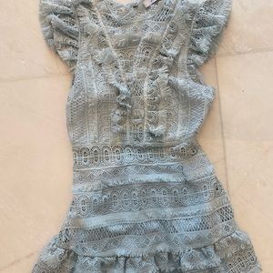 Seek Boutique light blue dress open back